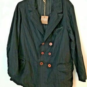 Magnolia Pearl  Jacket black pinstriped